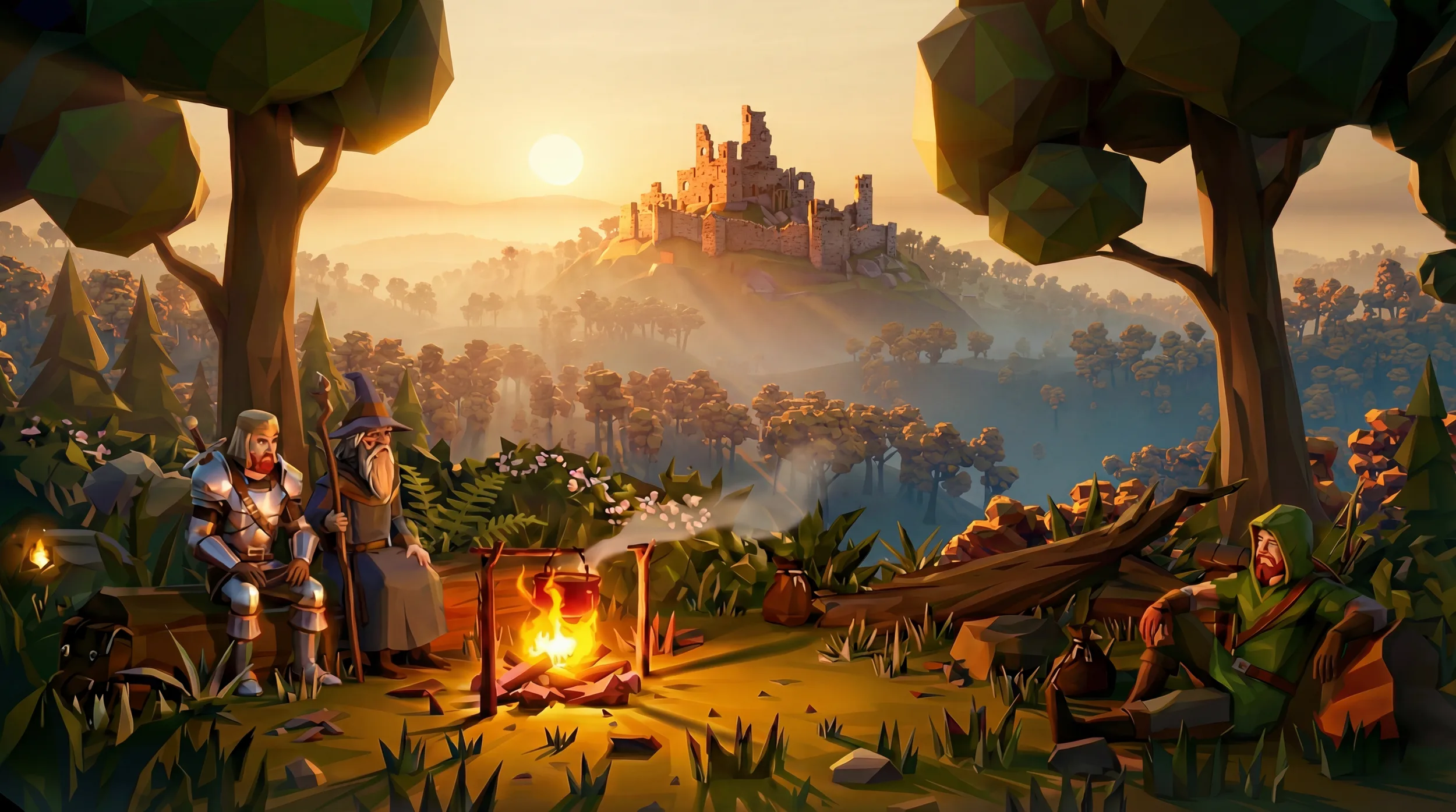 Ather — fantasy MMO landscape